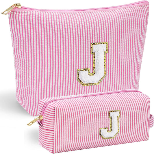 YOOLIFE Birthday Gift for Girls Makeup Bag Cosmetic Bag Teacher Gifts for 3 4 5 6 7 8 9 10 11 12 13 Year Old Girls Pink J