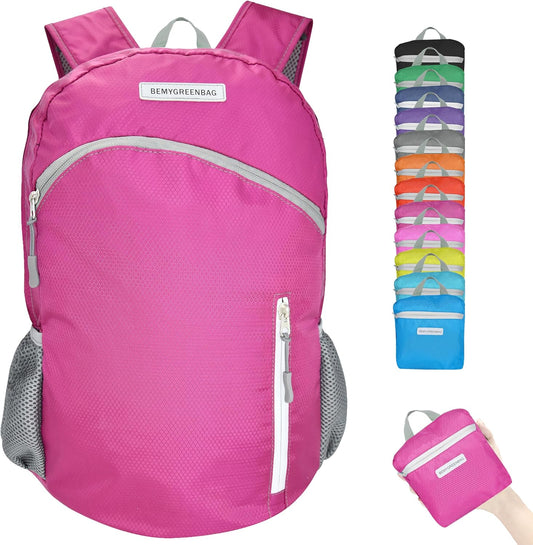 35L Foldable Waterproof Backpack For Outdoor Sports Travel Inside Wet Clothes Compartment Packable For Multiple