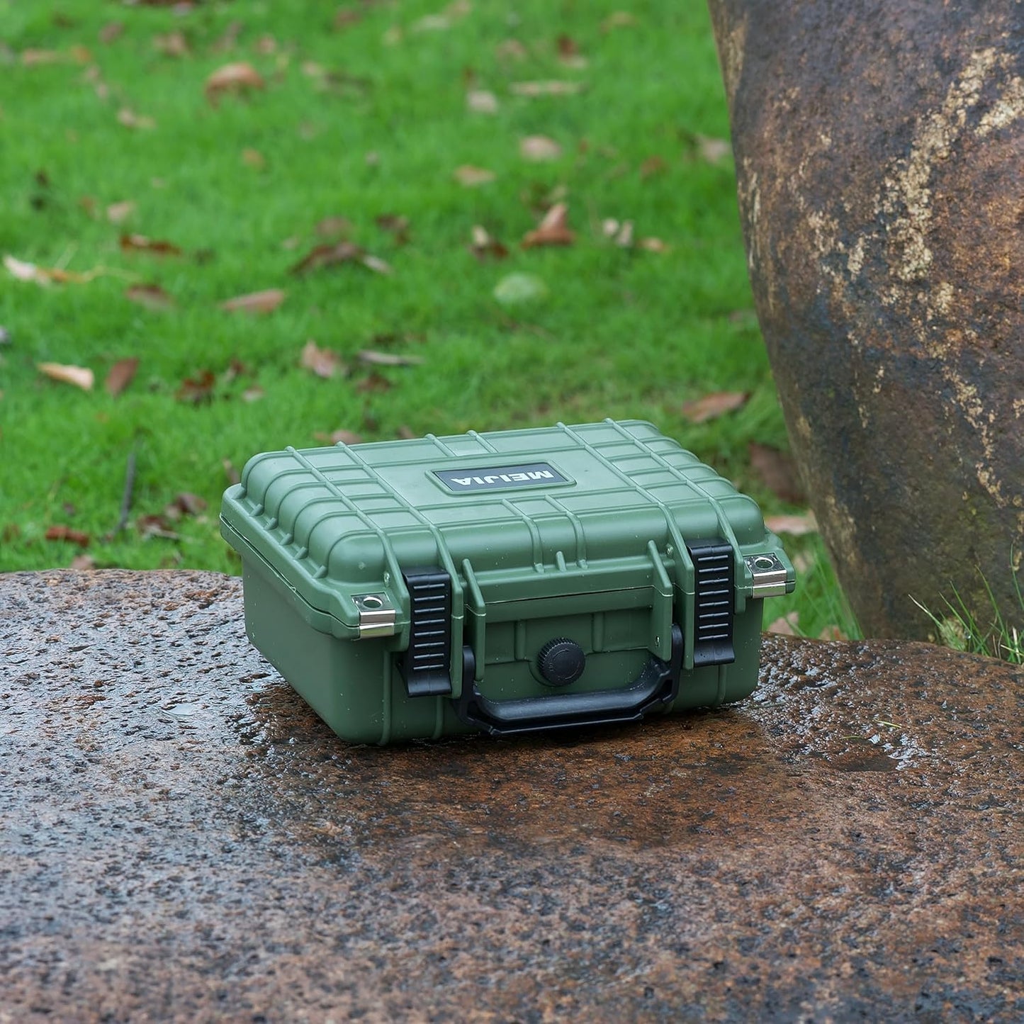 MEIJIA Portable All Weather IP67 Waterproof Protective Case,Hard Camera Case,Dry Case with Customizable Foam,Fit Use Of Drones,Camera,Equipments,10.62 x9.68x4.87inches