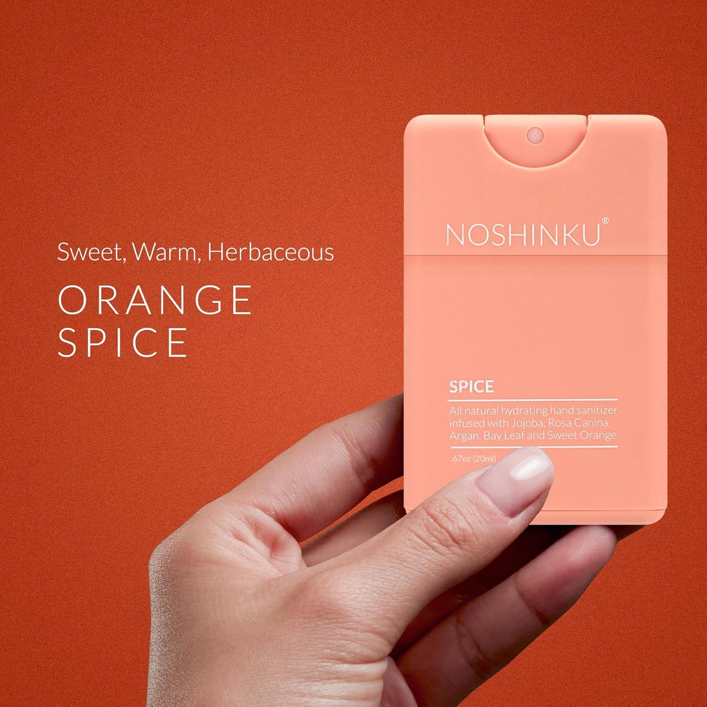 Noshinku - Refillable Hand Sanitizer Discovery Deux 3-Pack, Travel Size Spray, Hydrating Botanical Oils, Natural Ingredients, All Natural Fragrances, Sugarcane Derived Alcohol, No Parabens, No Dyes