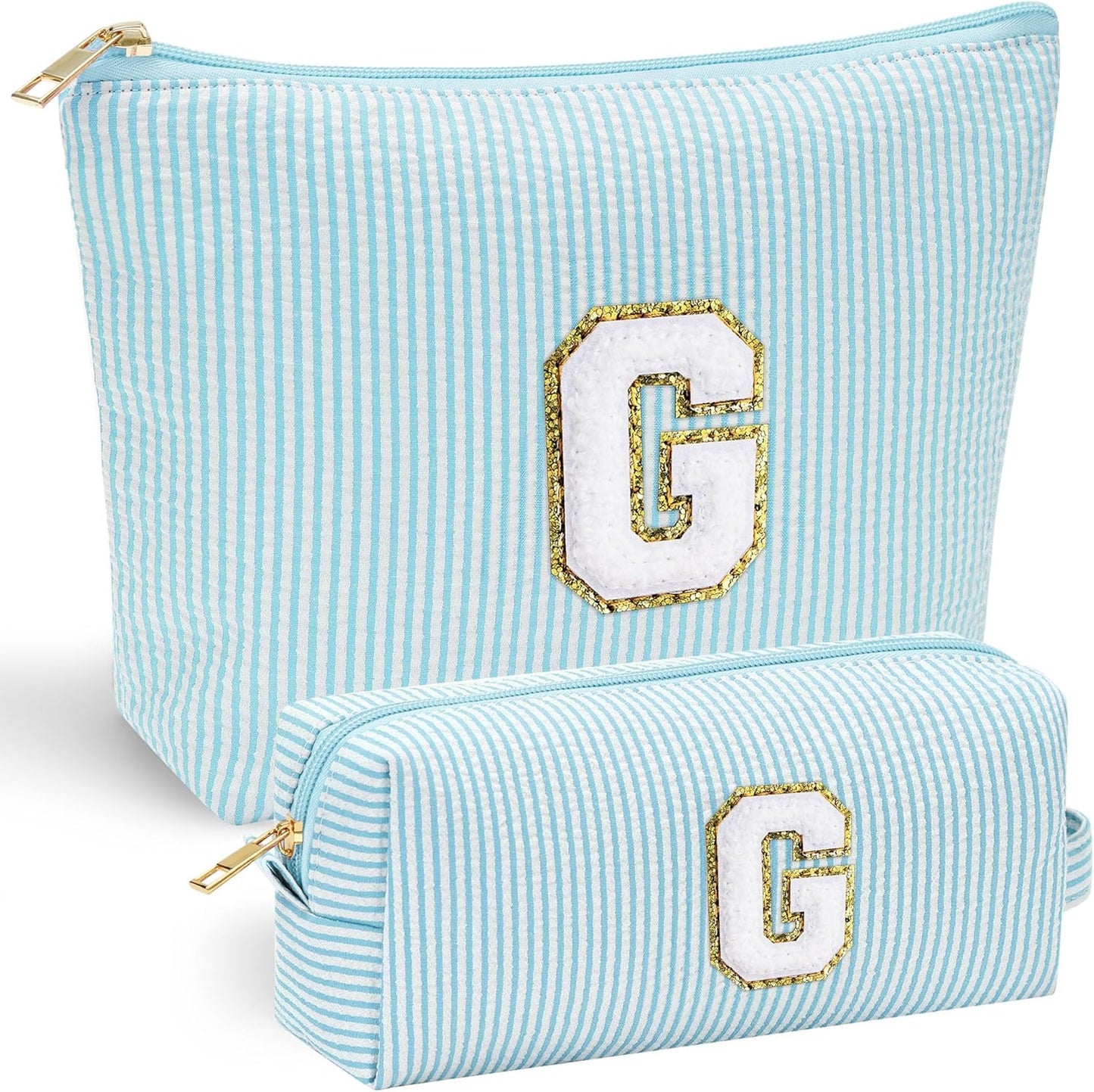 YOOLIFE Gifts for Women & Girls, Teen & Birthday Gifts, Personalized Initial Makeup Bag