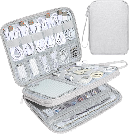 CILLA Electronics Organizer Travel, Travel Cord Organizer Case, Compact Electronics Accessories Bag for Cable, Cord, Charger, Phone