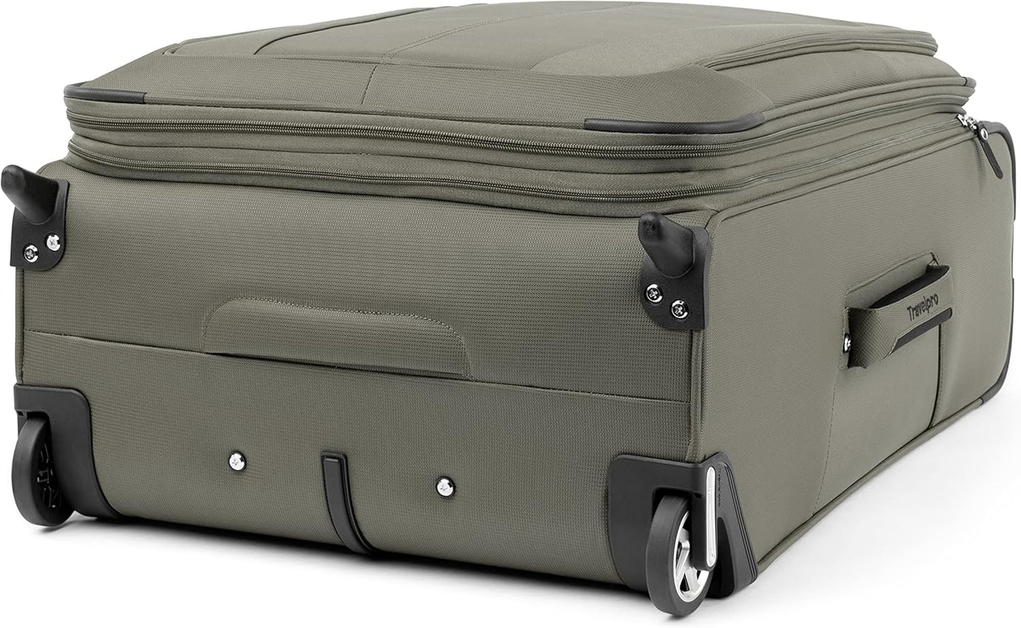 Travelpro Maxlite 5 Softside Expandable Upright 2 Wheel Checked Medium Luggage, Lightweight, 26-Inch — Slate Green