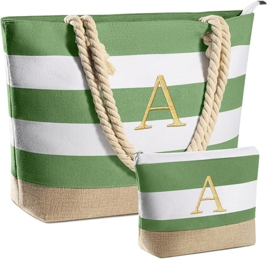 YOOLIFE Beach Bags for Women - Travel Canvas Beach Tote, Pool Waterproof Bag, Travel Essentials, Gifts for Women Birthday