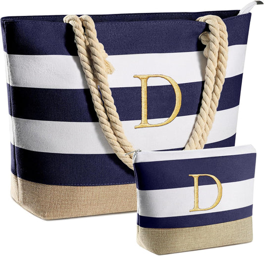 YOOLIFE Beach Bags for Women - Travel Canvas Beach Tote, Pool Waterproof Bag, Travel Essentials, Gifts for Women Birthday