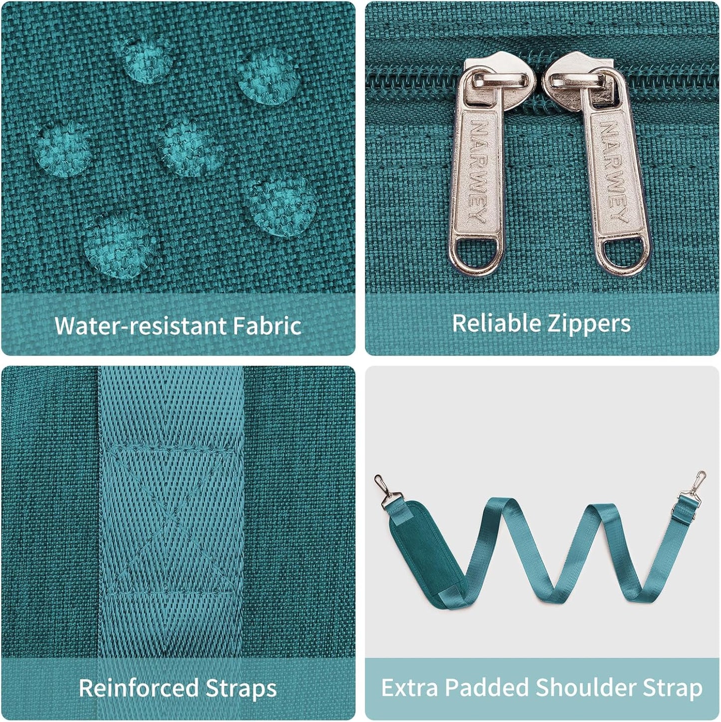 For Spirit Airlines Personal Item Bag 18x14x8 Foldable Travel Duffel Bag Underseat Carry on Luggage Weekender for Women 30L (Teal)