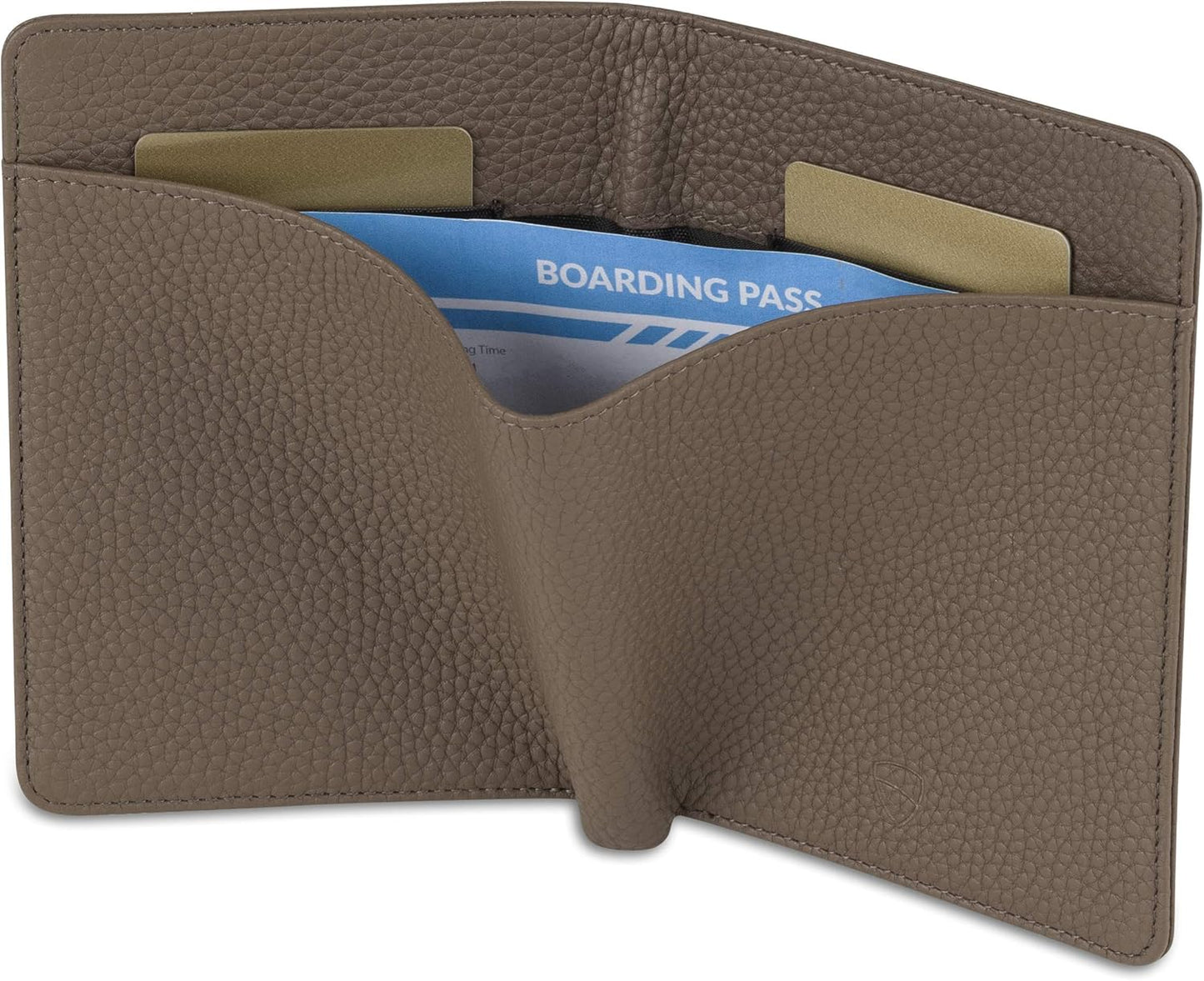 Vaultskin Leather Passport Holder, Slim RFID Blocking Travel Wallet for Men and Women, Fits Passport, Credit Cards, ID, Cash, Passport Cover Ideal Travel Accessories with Gift Box (Kensington)