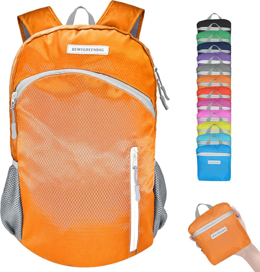 35L Foldable Waterproof Backpack For Outdoor Sports Travel Inside Wet Clothes Compartment Packable For Multiple