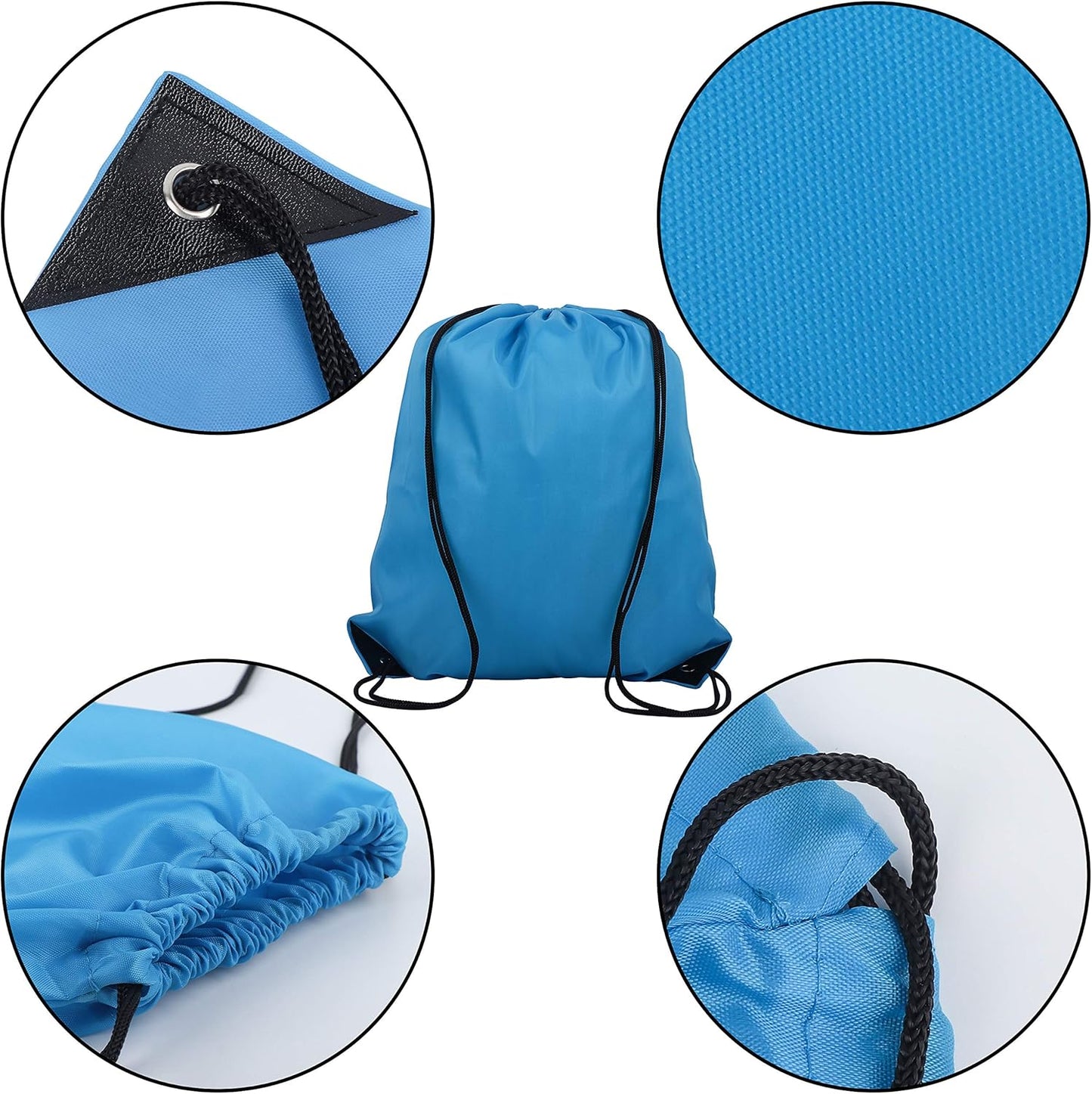 20 Colors Drawstring Backpack Bags Sack Pack Cinch Tote Sport Storage Polyester Bag for Gym Traveling