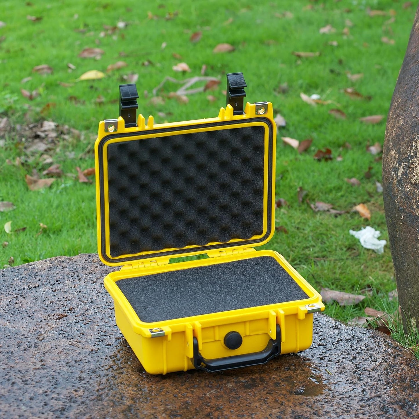 MEIJIA Portable All Weather IP67 Waterproof Protective Case,Hard Camera Case,Dry Case with Customizable Foam,Fit Use Of Drones,Camera,Equipments,10.62 x9.68x4.87inches