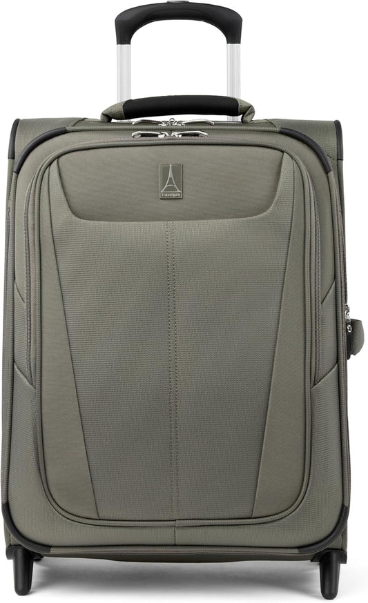 Travelpro Maxlite 5 Softside Expandable Upright 2 Wheel Carry-on Luggage, Lightweight, 20-Inch — Slate Green