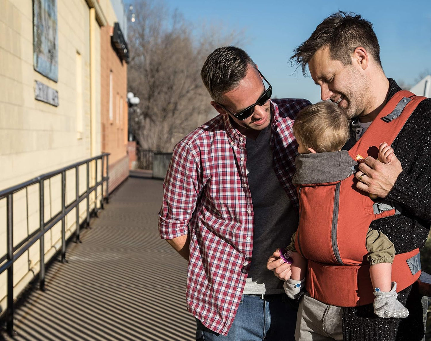 Beco 8 Baby Carrier from Newborn to Toddler (7-45lbs) - All in 1 Hybrid Front, Hip and Backpack Style Carrier with Breathable, Cooling Mesh - Rust