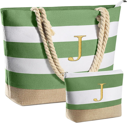 YOOLIFE Beach Bags for Women - Travel Canvas Beach Tote, Pool Waterproof Bag, Travel Essentials, Gifts for Women Birthday