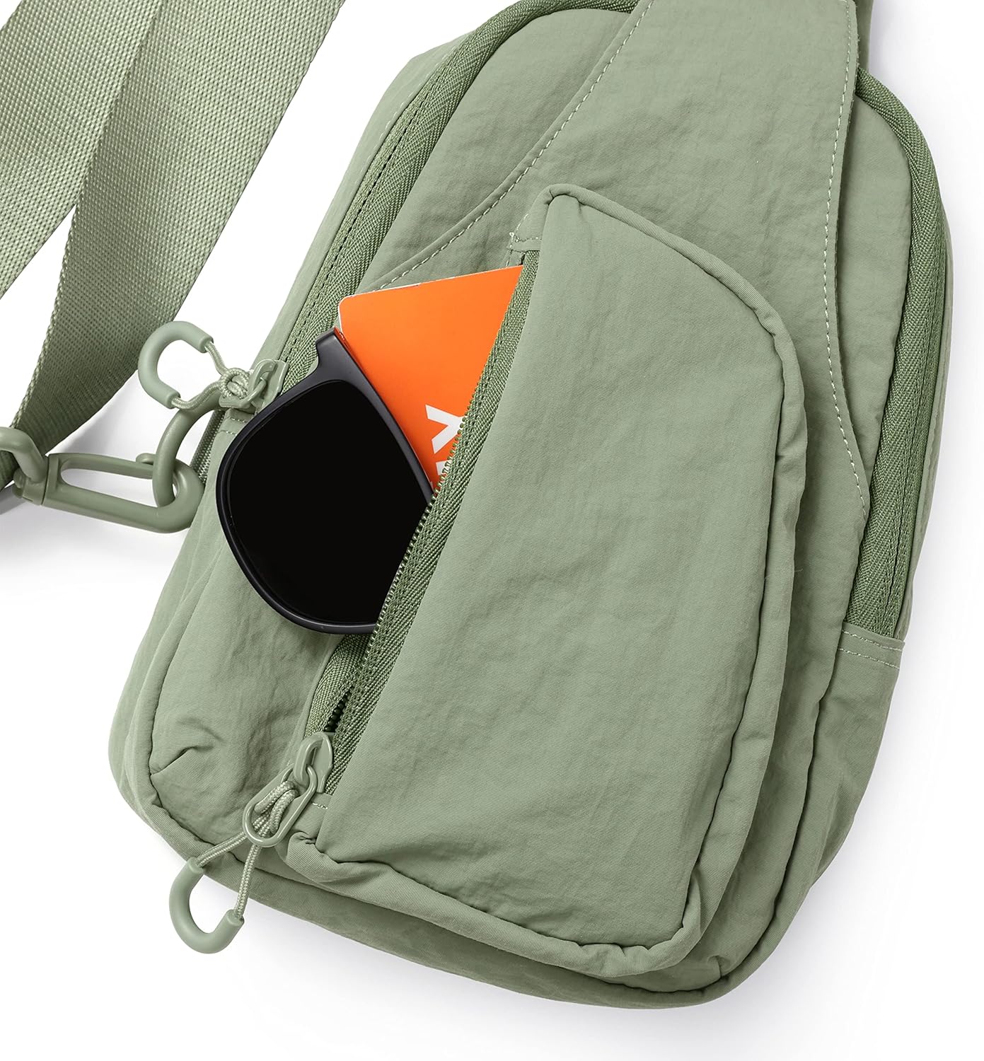 ODODOS Daily Sling Bag with Adjustable Straps Crossbody Chest Bag Lightweight Small Backpack for Casual Traveling Hiking