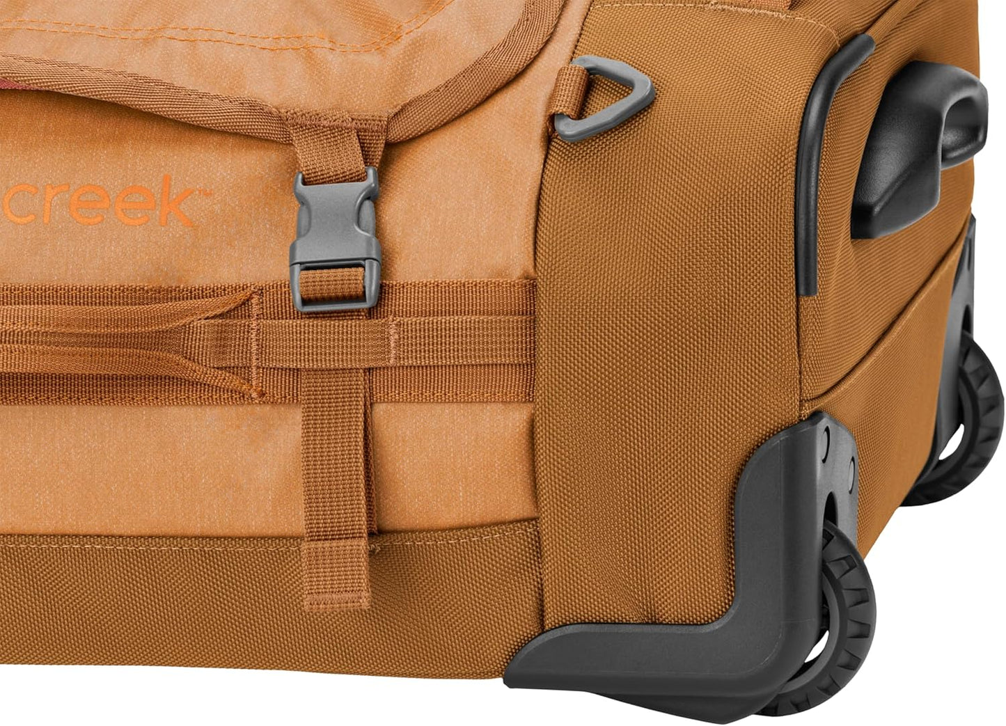 Eagle Creek Cargo Hauler XT Wheeled Duffel - Wheeled Backpack Duffel - Deployable Backpack Straps - Lockable U-Lid & Easy Access Compartment - Iron Orange