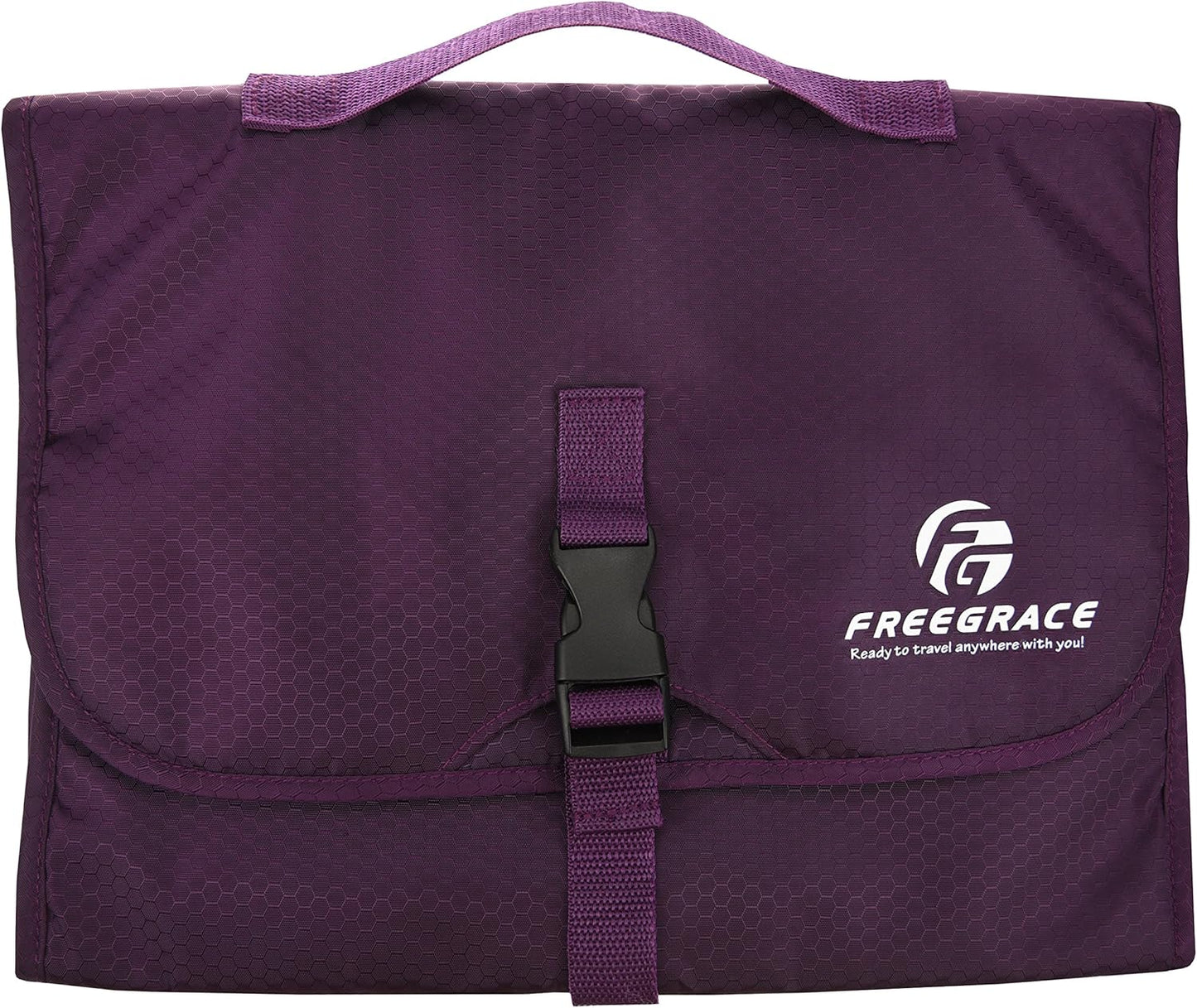 Freegrace Premium Hanging Toiletry Travel Bag - Cosmetic, Jewelry, Toiletry & Accessory Storage Organizer Bag, Large Size, Various Compartments